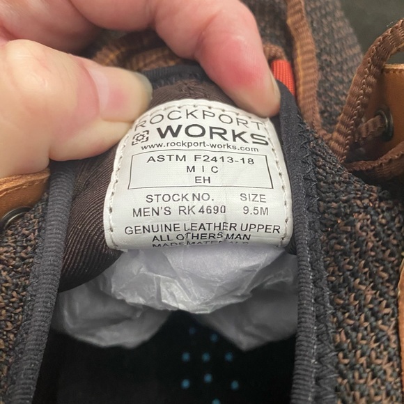 New Rockport Works & TruFlex Fly Composite Toe Sneaker - Picture 3 of 7